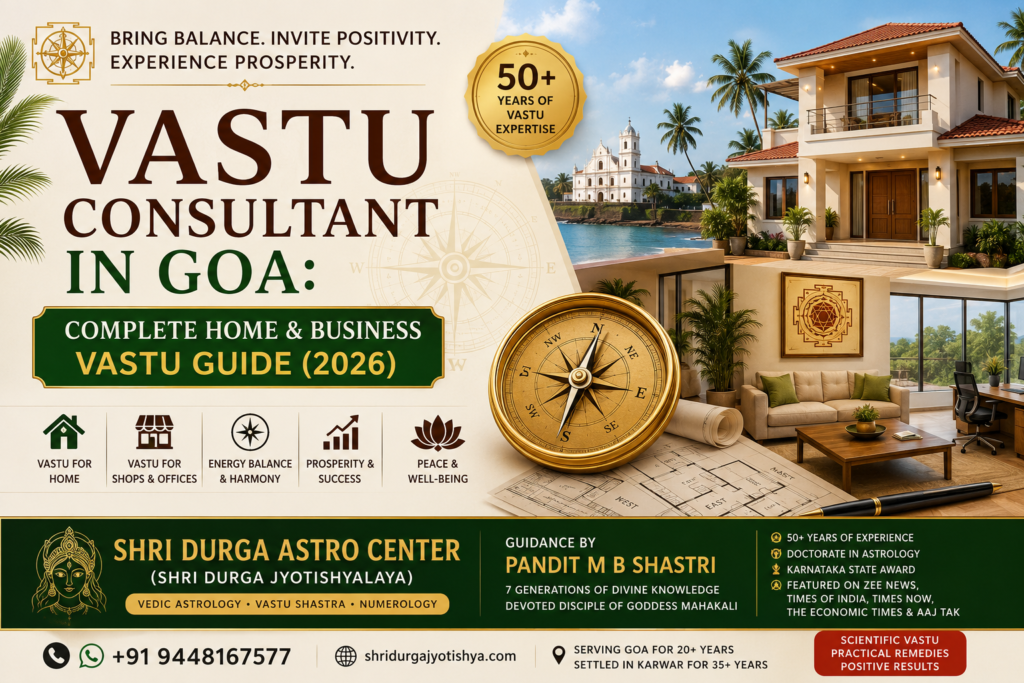 Vastu Consultant in Goa: Complete Home & Business Vastu Guide (2026)